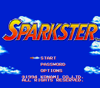 Sparkster - Screenshot - Game Title