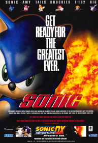 Sonic Adventure DX: Director's Cut - Advertisement Flyer - Front