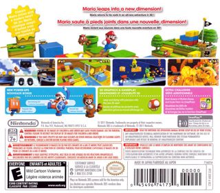 Super Mario 3D Land - Box - Back