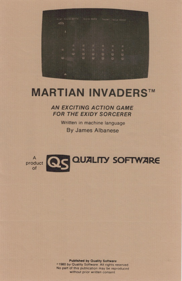 Martian Invaders - Box - Front
