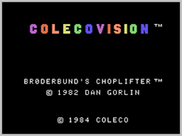 Choplifter! - Screenshot - Game Title Image