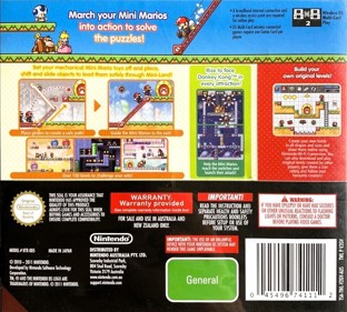 Mario vs. Donkey Kong: Mini-Land Mayhem! - Box - Back