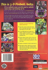 hyper 3-D Pinball - Box - Back Image