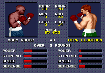 Evander Holyfield's "Real Deal" Boxing - Screenshot - Game Select