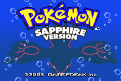 Pokémon Sapphire Version - Screenshot - Game Title