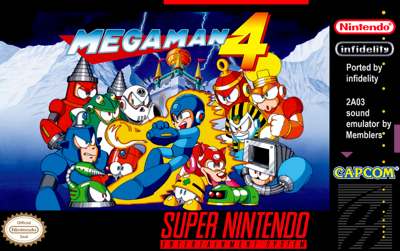 Mega Man 4 - Fanart - Box - Front