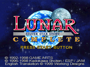 Lunar: Silver Star Story Complete - Screenshot - Game Title Image