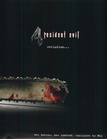Resident Evil 4 - Advertisement Flyer - Front