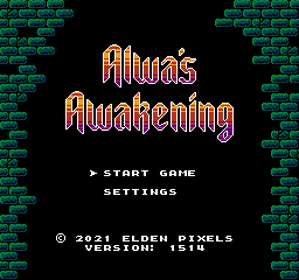 Alwa's Awakening: The 8-Bit Edition - Screenshot - Game Title Image
