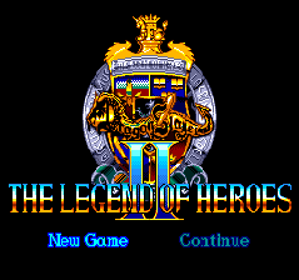 Dragon Slayer: Eiyuu Densetsu II - Screenshot - Game Title