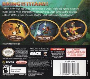 Crash of the Titans - Box - Back Image