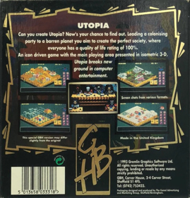 Utopia: The Creation of a Nation - Box - Back