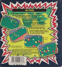 3D Pool - Box - Back