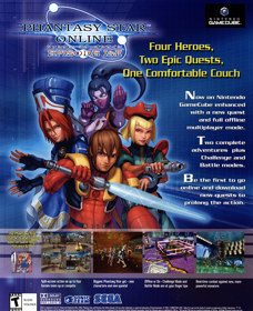 Phantasy Star Online: Episode I & II - Advertisement Flyer - Front