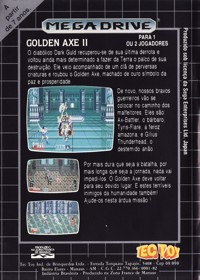 Golden Axe II - Box - Back