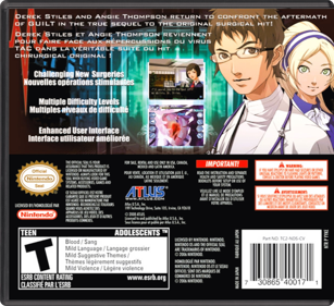 Trauma Center: Under the Knife 2 - Box - Back - Reconstructed