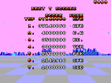 Space Harrier 3D - Screenshot - High Scores Image