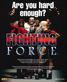Fighting Force - Advertisement Flyer - Front