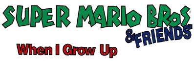 Electric Crayon 3.1: Super Mario Bros. & Friends: When I Grow Up - Clear Logo