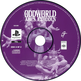 Oddworld: Abe's Exoddus - Disc Image