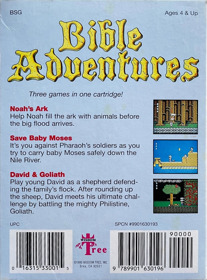 Bible Adventures - Box - Back Image