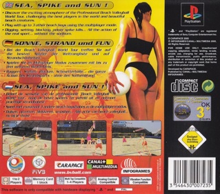 Power Spike: Pro Beach Volleyball - Box - Back Image