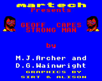Geoff Capes Strongman - Screenshot - Game Title