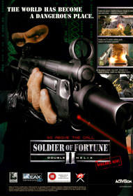 Soldier of Fortune II: Double Helix - Advertisement Flyer - Front