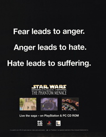 Star Wars: Episode I: The Phantom Menace - Advertisement Flyer - Front
