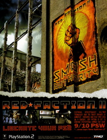 Red Faction II - Advertisement Flyer - Front