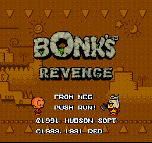 Bonk's Revenge - Screenshot - Game Title Image