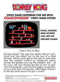Donkey Kong - Box - Back Image