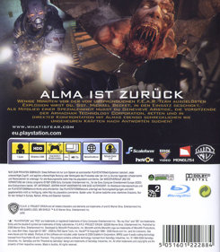F.E.A.R. 2: Project Origin - Box - Back