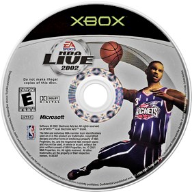 NBA Live 2002 - Disc