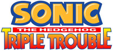 Sonic the Hedgehog: Triple Trouble - Clear Logo Image