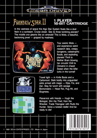 Phantasy Star II - Box - Back