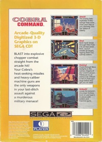 Cobra Command - Box - Back Image