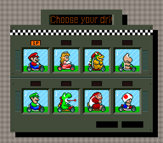 Super Mario Kart - Screenshot - Game Select