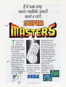 Super Masters - Advertisement Flyer - Front