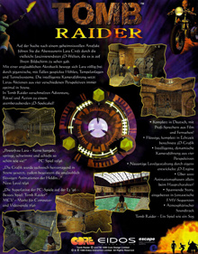 Tomb Raider (1996) - Box - Back