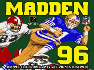 Madden '96 - Screenshot - Game Title Image