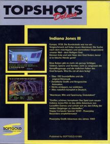 Indiana Jones and the Last Crusade: The Graphic Adventure - Box - Back