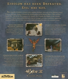 Hexen II Mission Pack: Portal of Praevus - Box - Back