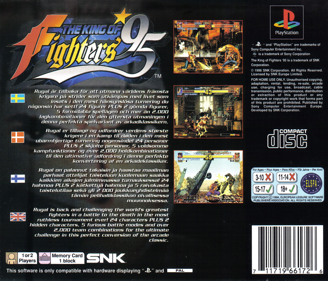 The King of Fighters '95 - Box - Back Image