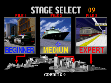 Virtua Cop 2 - Screenshot - Game Select