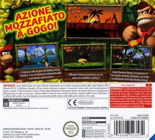 Donkey Kong Country Returns 3D - Box - Back Image