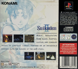 Suikoden II - Box - Back