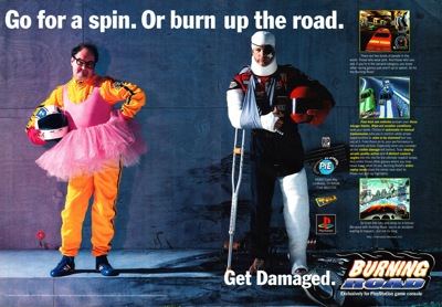 Burning Road - Advertisement Flyer - Front