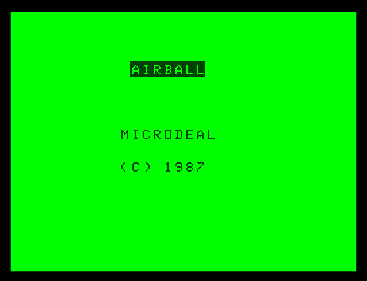 Airball - Screenshot - Game Title Image