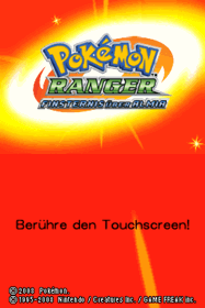 Pokémon Ranger: Shadows of Almia - Screenshot - Game Title